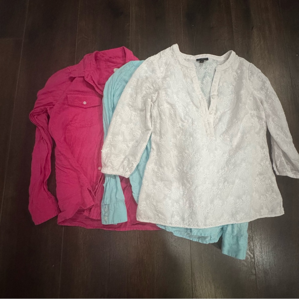 Talbots Women's Button Down Shirts Bundle - SZ P